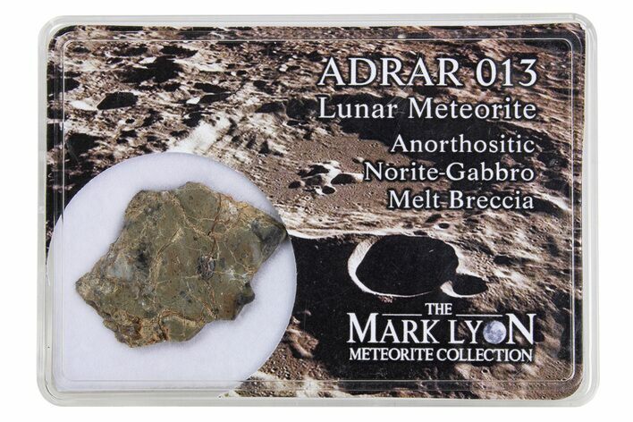 Polished Lunar Meteorite ( g) Slice - Adrar #301041